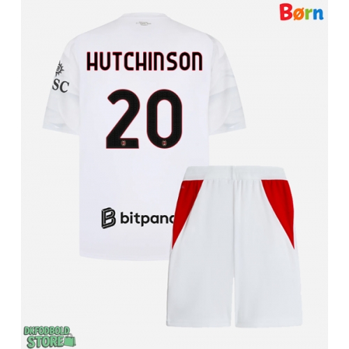 AC Milan Omari Hutchinson #20 Replika Babytøj Udebanesæt Børn 2026-27 Kortærmet (+ Korte bukser)